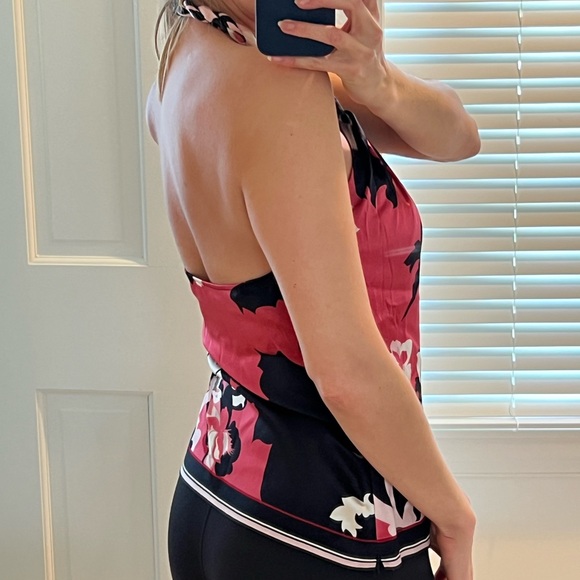 Elie Tahari floral silk halter top - M - Picture 2 of 7